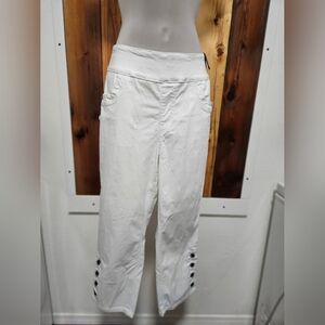 Crisp White Ankle Cropped Pants & Jumpsuits